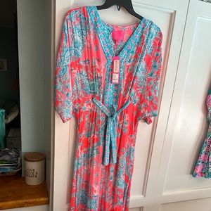 NWT Lilly Pulitzer Carmynn Maxi Caftan Sz Small